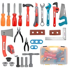 NFSTRIKE 27 шт пластиковые инструменты для ремонта игрушки набор для детей Детский чемодан мальчик играть в обучение Инструменты Наборы игрушек-цвет стиль случайный