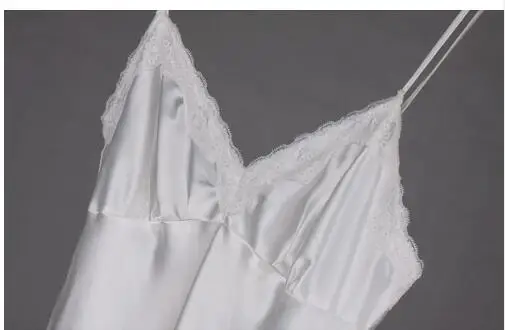 Silk Long Nightgown Spaghetti Strap Sleepdress Lace Sexy V Neck Sleepdress For Women Solid Long Nightdress Lady Sexy Lingerie women lingerie women lingerie set women nightgowns women nightdresses women pajamas
