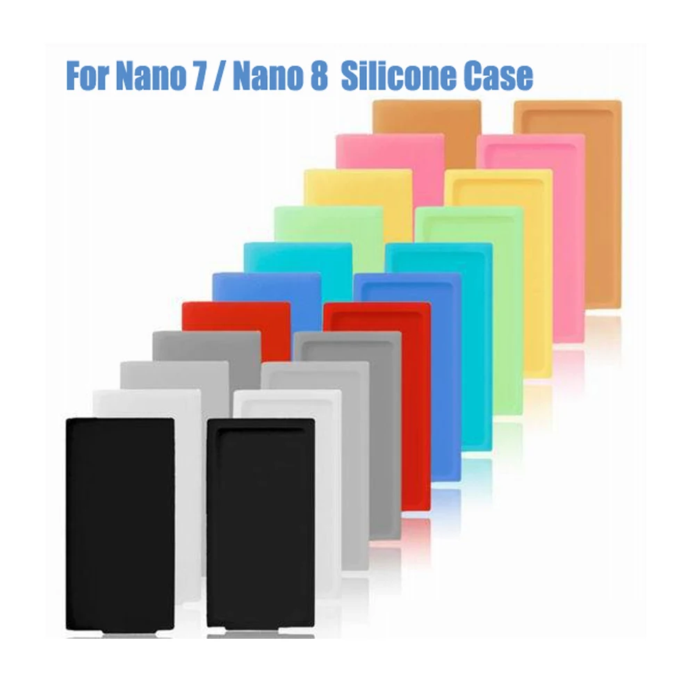

Case for Apple iPod Nano 7 cover 7th 8th Generation Case Silicone Soft Rubber Gel Skin Cases Covers