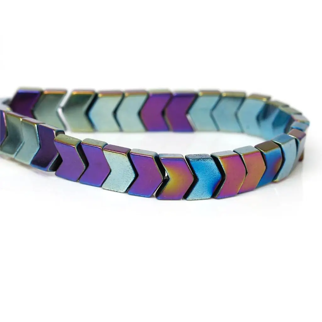 

Created Hematite Beads Arrow Multicolor About 6x5mm ,Hole about:0.8mm,40cm long,1 Strand(Approx 110 PCs/Strand)