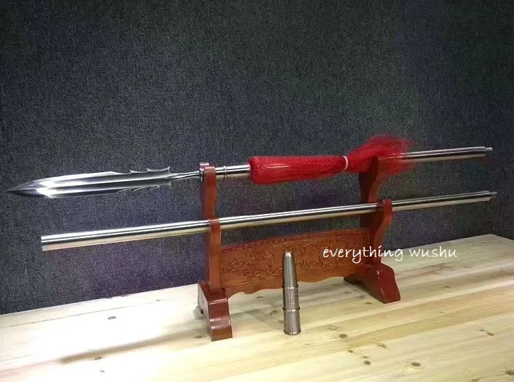 

Wushu Kungfu Spear linchongqiang Wushu Liuhe Spear Liuheqiang