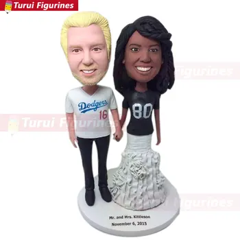 

Football Personalized Wedding Cake Topper Custom Football Bobble Head Personalized Football Wedding Cake Topper Football Cake To
