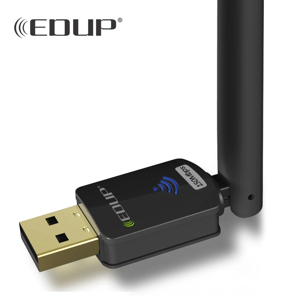 EDUP usb wifi адаптер 150 Мбит/с высоким коэффициентом усиления 6dbi wifi антенна 802.11n usb Wi-Fi приемник Ethernet Сетевая карта