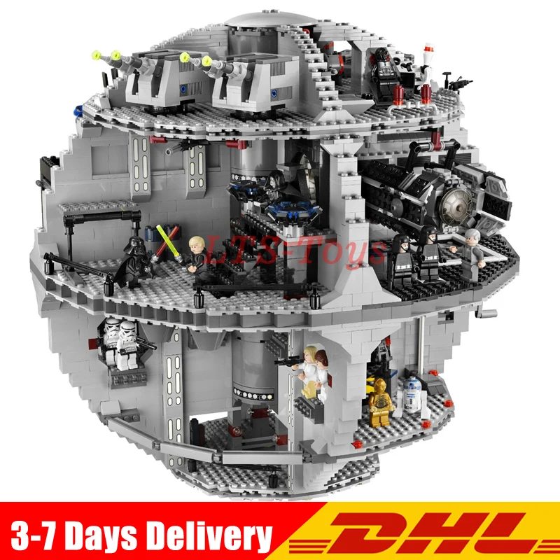 

LEPIN 05035 3804pcs Death Star Building Wars Block Self-Locking Bricks Toys Kits Clone LegoINGLY 10188 Toy for Children Gift