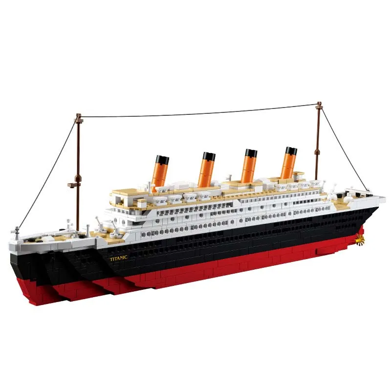 Романтический город Титаник Rms корабль 3D блоки образовательная модель строительные игрушки хобби для детей Совместимость с Sermoido