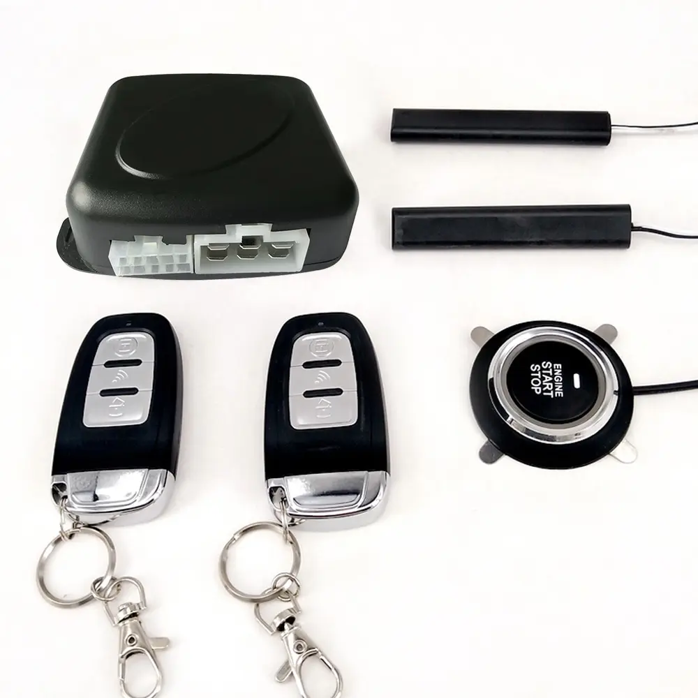 

Car SUV Auto Anti-theft Switch Keyless Entry Engine Start Alarm System with Vibration Sensor Push Button Remote Starter Stop