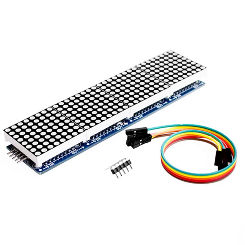 MAX7219 матричный модуль для микроконтроллера Arduino 4 в одном дисплее с 5P линией