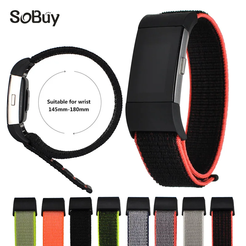 

Fashion cozy Sports Nylon Loop band for Fitbit Charge 2 bracelet Table Strap Refined Charge2 Wristband watch nylon belt