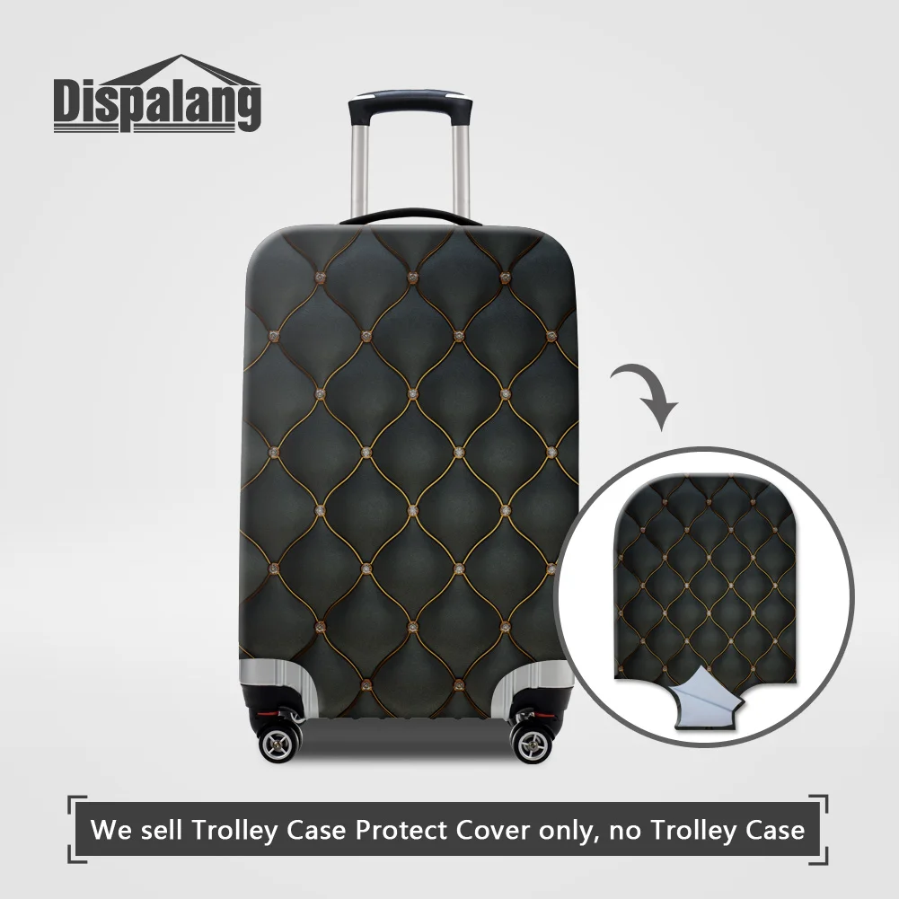 Luggage Protective Covers with Blue And White Porcelain Floral Shading Pattern Washable Travel Luggage Cover 18-32 Inch