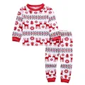 Family Christmas Pajamas Set-Child ,Children Christmas Pajamas Sets Unisex Kids Boys Girls Christmas Sleep wear 2-14T