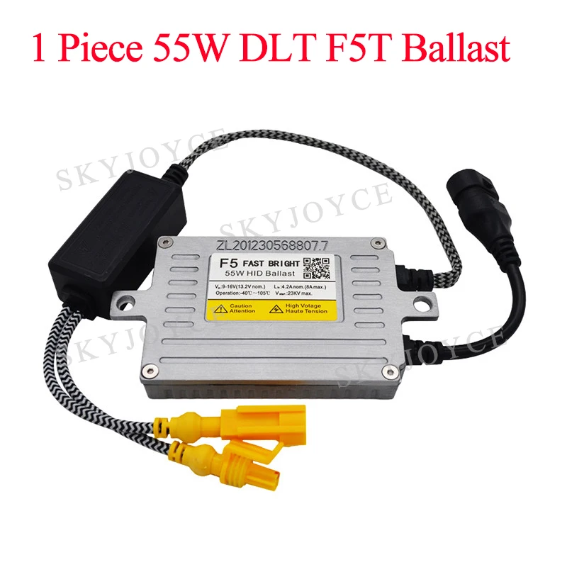 SKYJOYCE Original DLT Xenon 55W F5 Fast Bright HID Ballast For AC 55W Car Headlight Bulb Kit Xenon H7 H1 H11 HB3 D2H Car Styling (4)