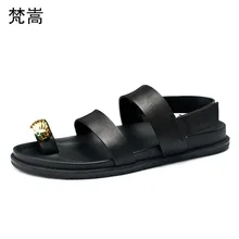 Mens roman Sandals Summer Genuine Leather Breathable Beach Shoes mens gladiator sandals summer British retro men shoes cowhide цена Mens roman Sandals Summer Genuine Leather Breathable Beach Shoes mens gladiator sandals summer British retro men shoes cowhide цены онлайн