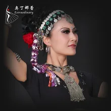 Colorful Shell Dancing Accessory Headwear Jewelry Adult Women s Stage Performance Dancing Accessories Jewelry Headwear ATS01090