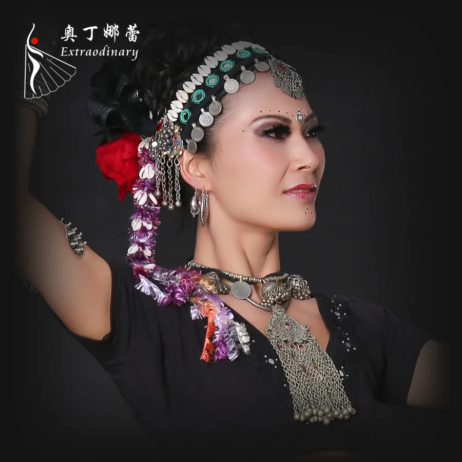 Colorful Shell Dancing font b Accessory b font Headwear Jewelry Adult font b Women s b