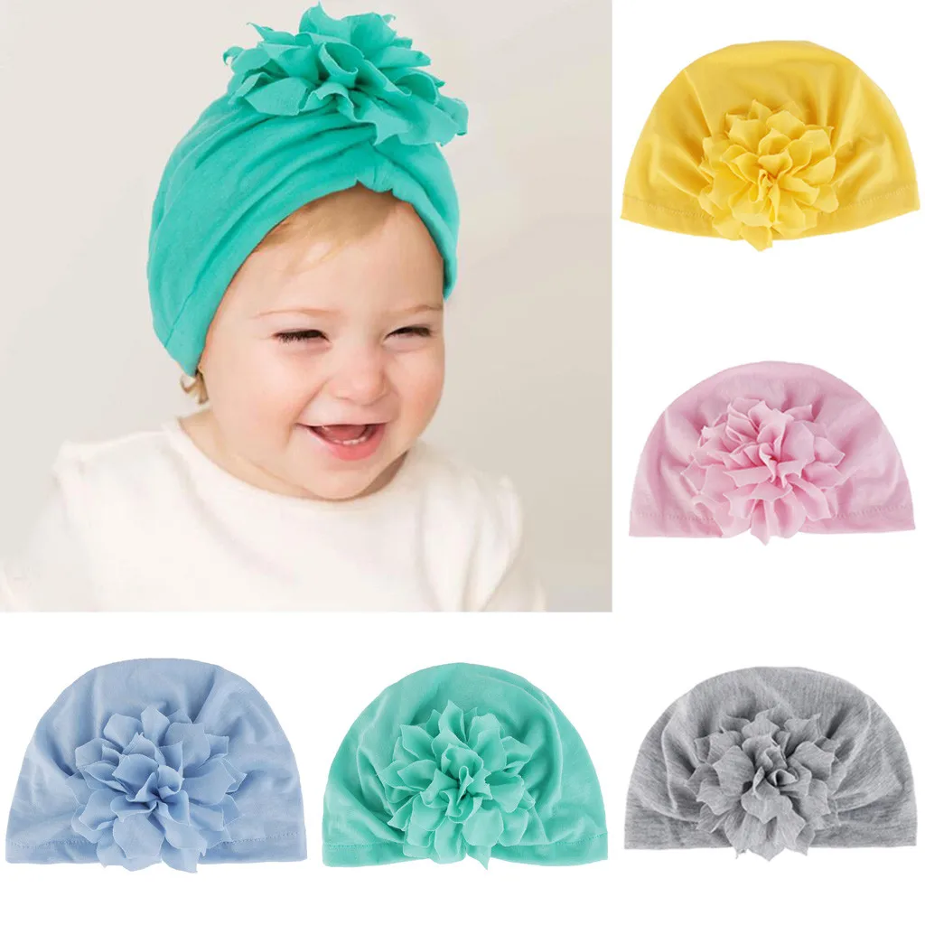 

Baby Hat Unisex Fashion Newborn Baby Girls Boys Floral Hemming Beanie Hat Cap