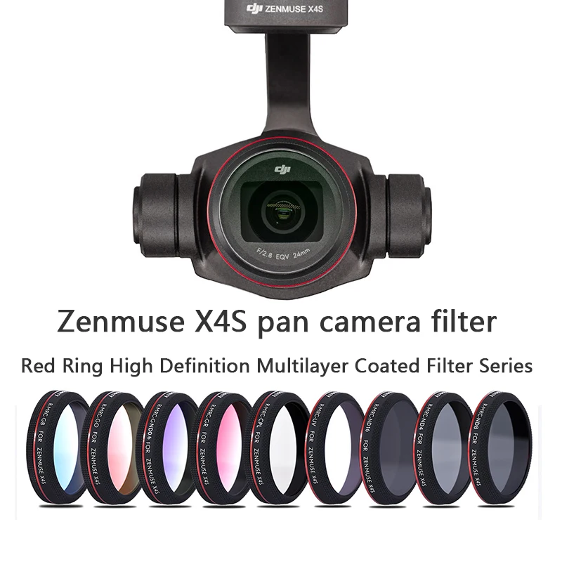 

Drone Camera Lens Filter UV ND8 ND16 ND32 ND64 Neutral Density CPL Polarizing Polarizer for DJI Zenmuse X4S Gimbal Inspire 2