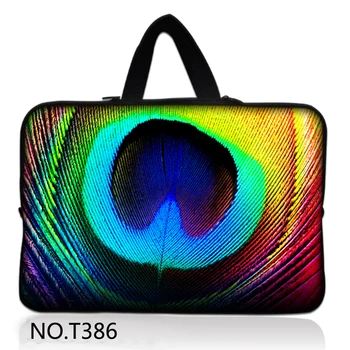 

Peacock Feather 17" inch Sleeve Notebook Case Carry Cover Bag Pouch For 16.5" 17.3" 17.4" Laptop PC