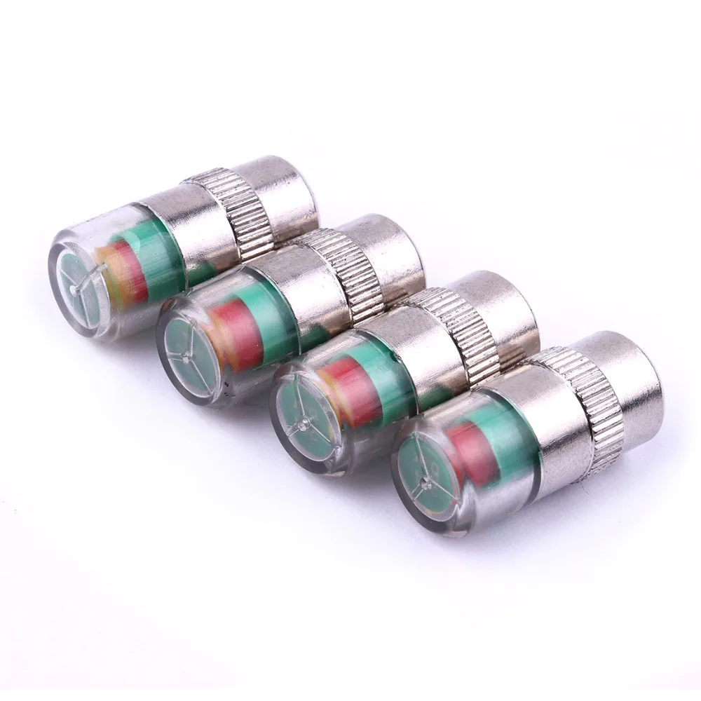 Universal New 4Pcs Car Tire Pressure Monitor Valve Stem Cap Caps Sensor