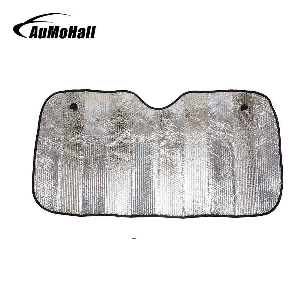 AuMoHall 128cm Front Window Sun Shade Aluminum Foil Car Windshield