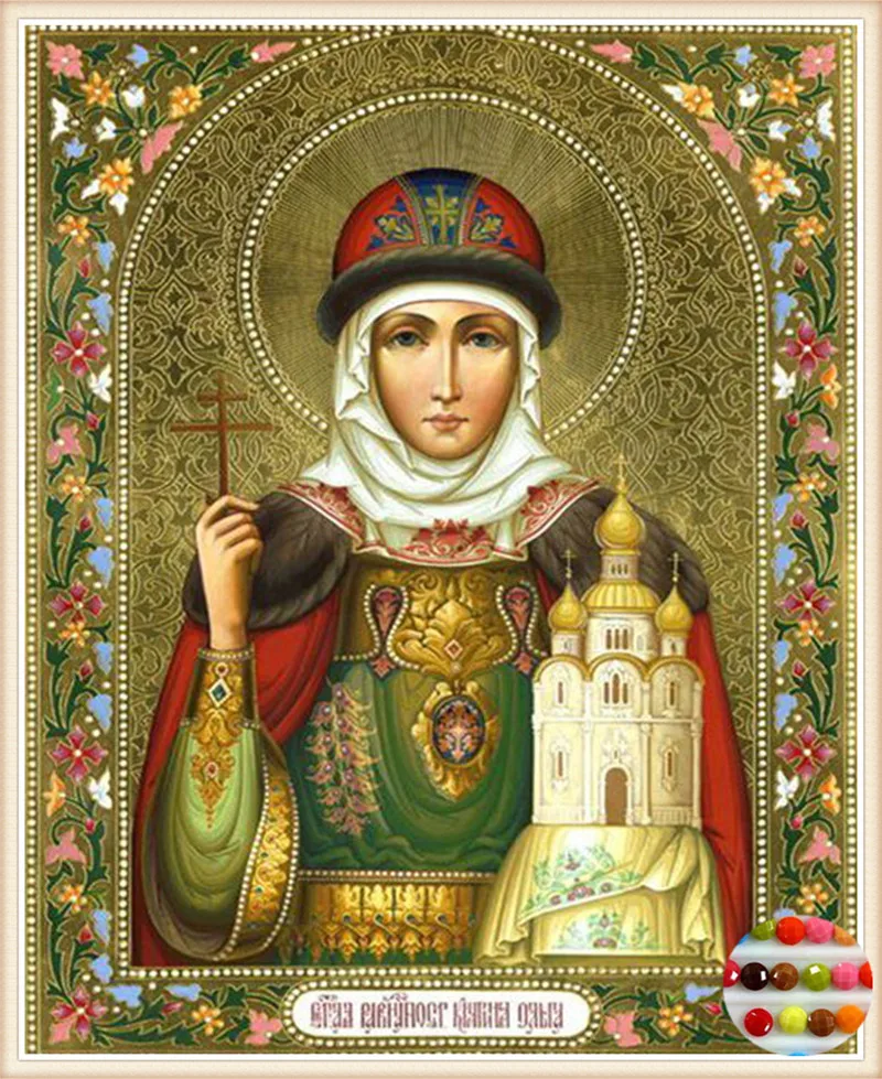 Diamond painting mary cross stitch Full round cbe diamond embroidery