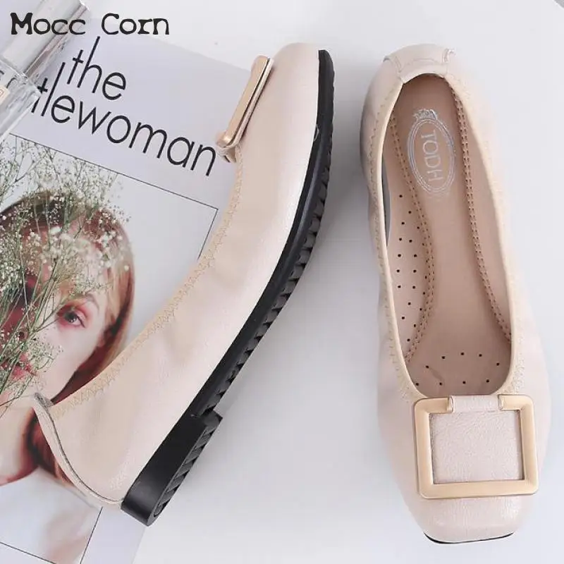 

Plus Size 35-41 Women Flats Slip-on Ballet Flats Zapatillas Mujer Woman Shoes Spring Autumn Shallow Dress Shoes Ladies Shoes