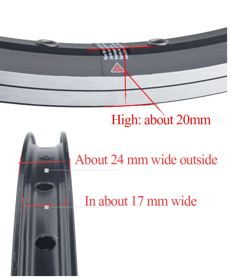 Clearance 2PCS  small wheel folding bicycle ring 20 inch 406 double layer aluminum alloy disc brake 32 hole rim wheel V brake ring 9