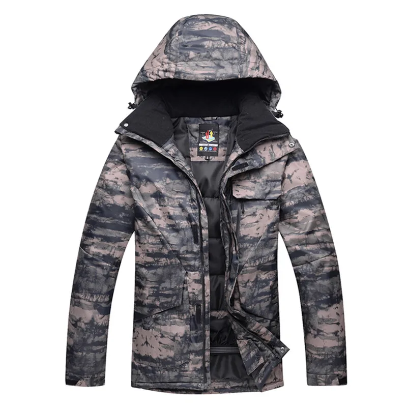 

10K Men's Ski Jacket Winter Outdoor Sportswear Snow Windproof Waterproof 10000 Ski Jacket Camping and Trekking Warm Jacket