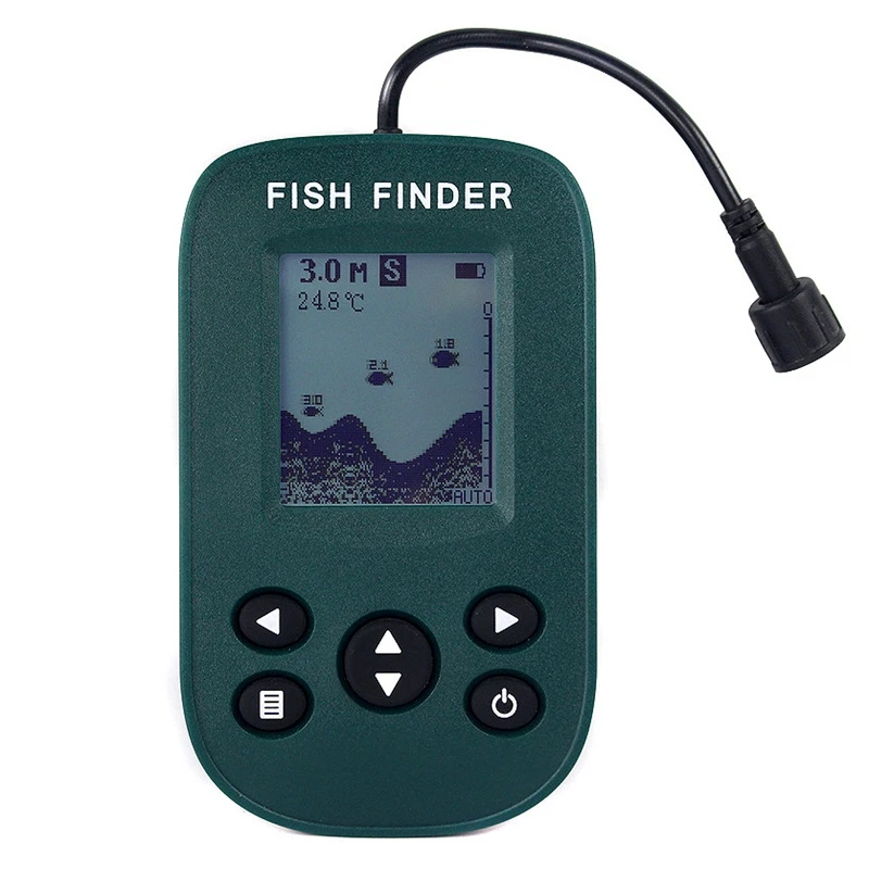 ABLD-Findfish المحمولة سونار صياد السمك يده السلكية صياد السمك Fishfinder جهاز استشعار إنذار محول مع شاشة إل سي دي