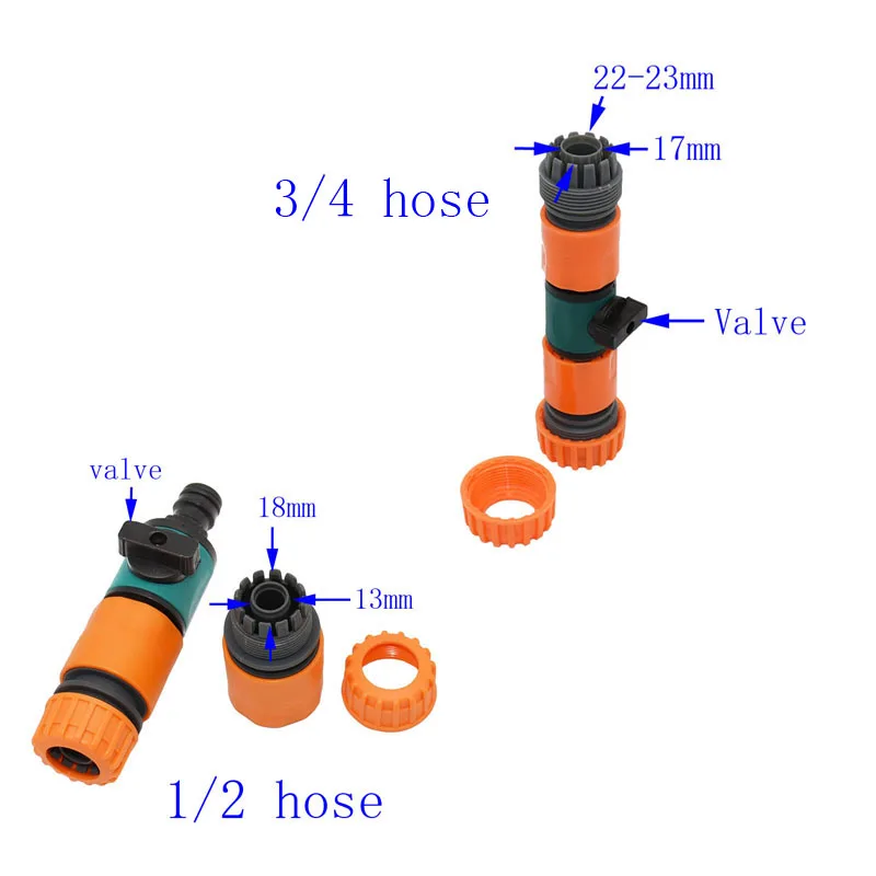 Wxrwxy коннектор для садового шланга 1/" оросительный клапан водостопорный клапан садовый шланг ремонтный шарнир 16 мм адаптер 1 шт