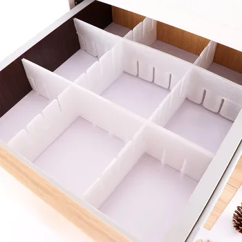 

42 * 7cm DIY Grid Drawer Separator Divider Household Necessities For Underwear Socks Clapboard Partition Storage Organizer