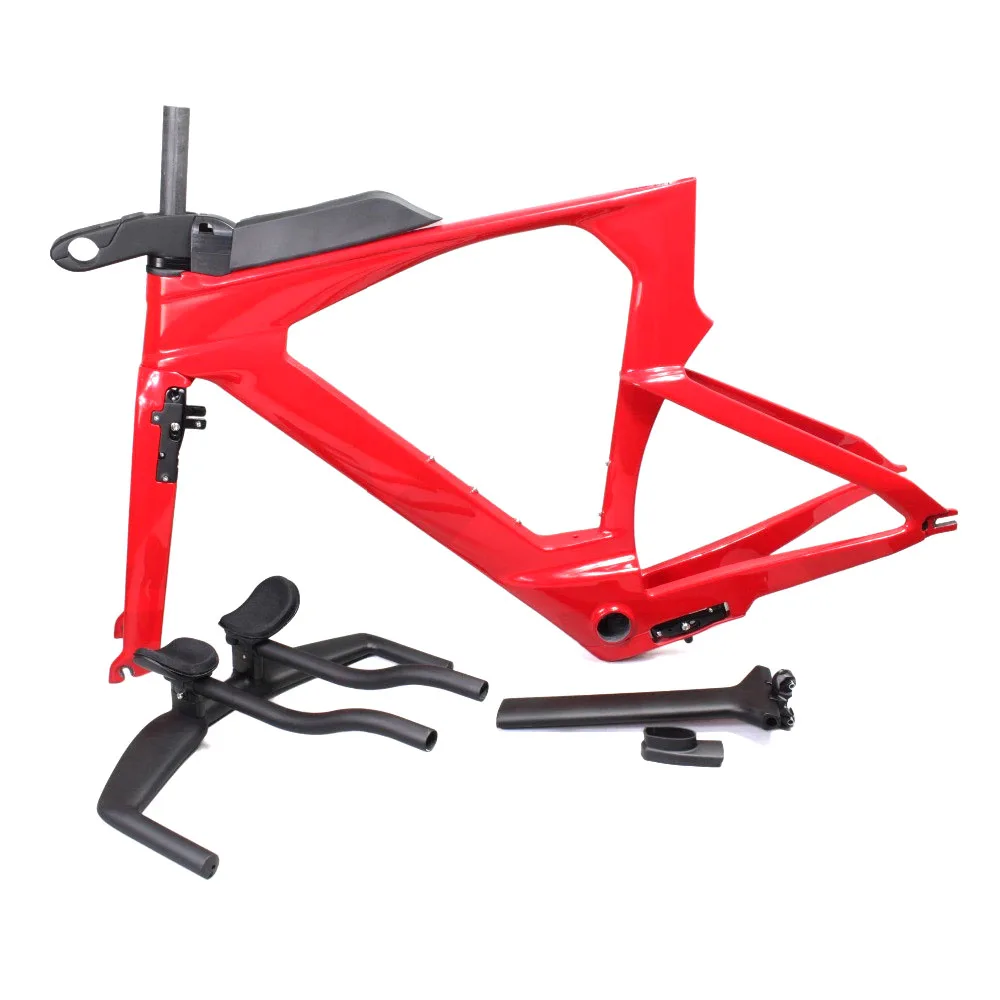 Sale T1000 Carbon fiber triathlon timing frame tt bike frame racing TT handlebar customizable LOGO brand OEM ODM 48/51/54cm Avalable 0