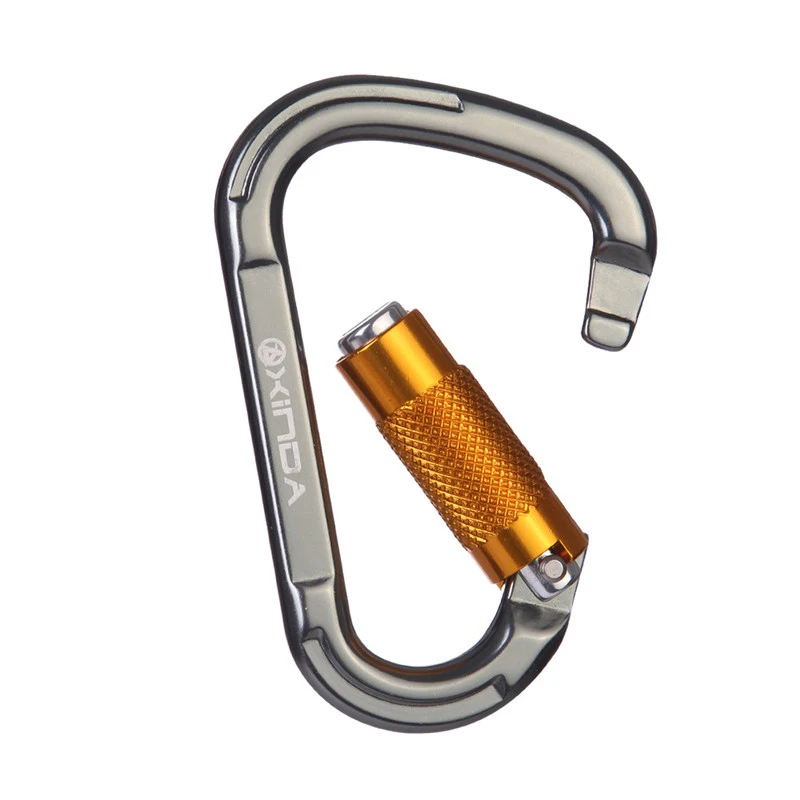 

Pro Pear Shape Outdoor Automatic Safety Buckle Rock Climbing Carabiners Master Lock Quickdraw Mountaineering Equipment