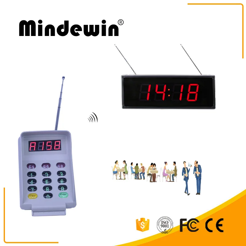 

Windewin Queuing System Multi-function M-H-D1 Double Display Hospital Display Shows Electronic LED Number With M-T-2 Keyboard