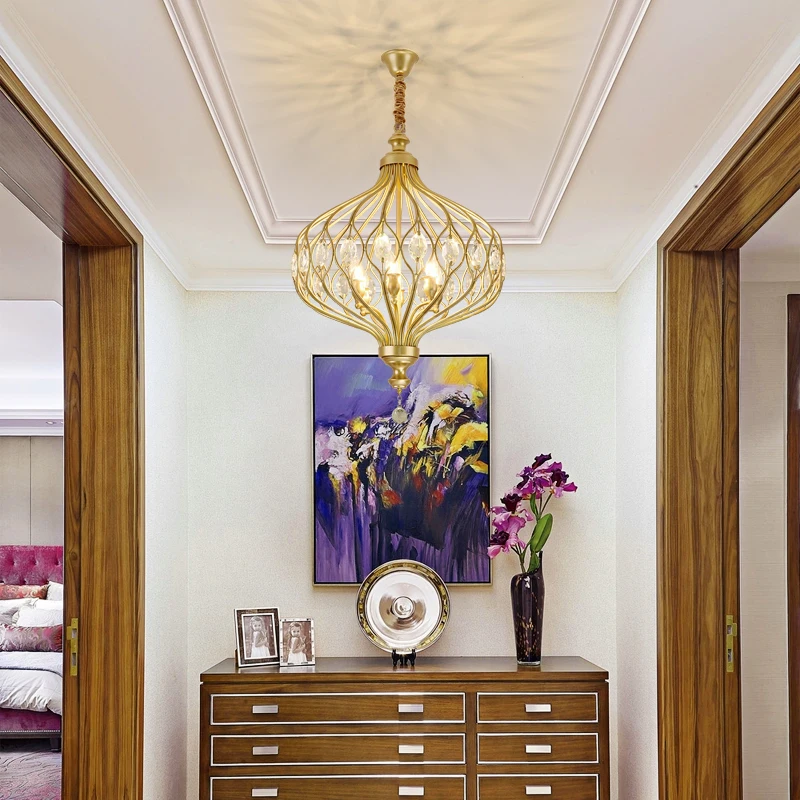 Kaufen Moderne Kristall Kronleuchter Beleuchtung Für Küche Schlafzimmer Kunst deco LED Kronleuchter Decke Ausgesetzt Lampen candelabro de cristal