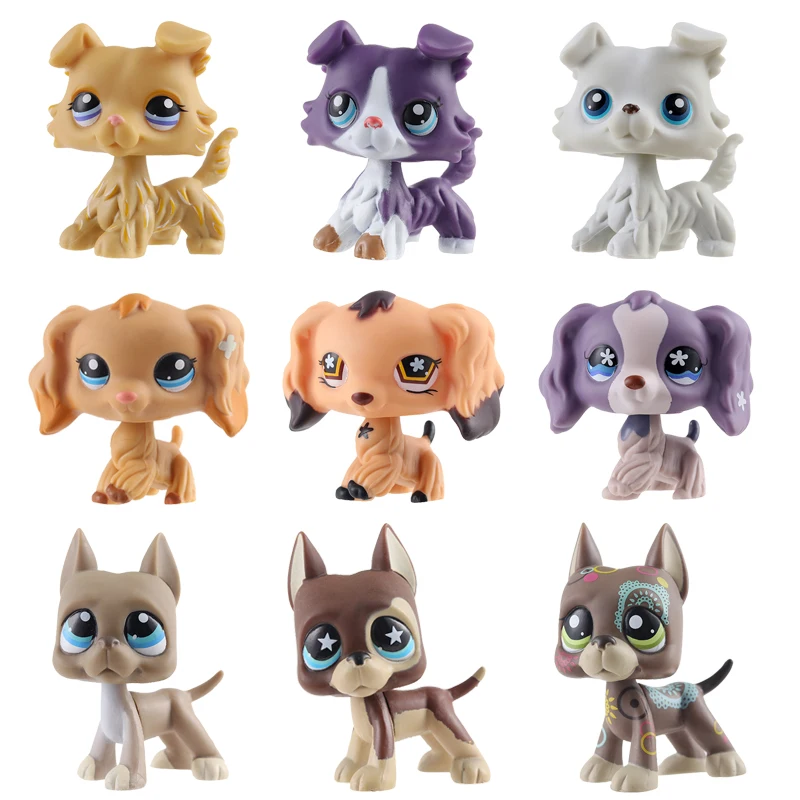 Lps Pet Shop Toy Black Short Haired Cat Dachshund Cocker Spaniel