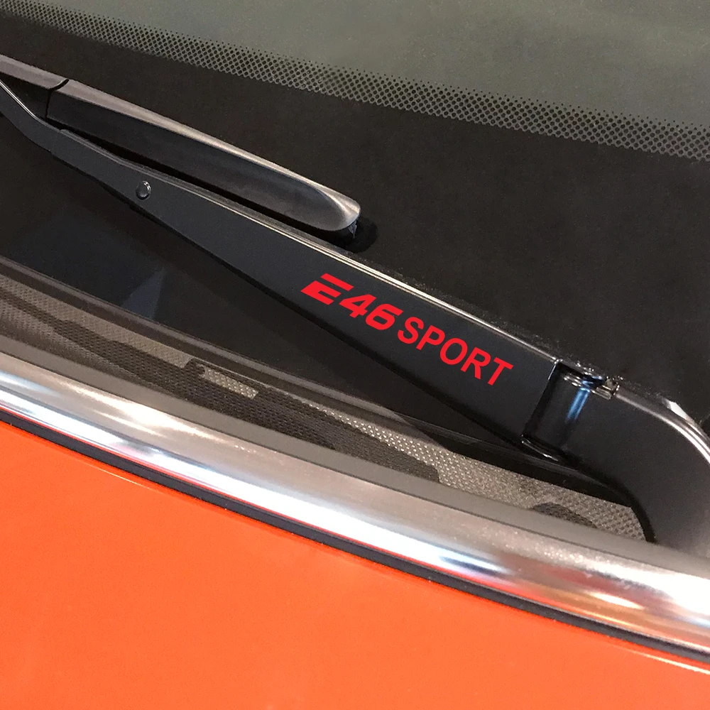

4PCS/Set Car Window Wiper Sticker For BMW E46 3 Series Waterproof Auto Vinyl Decor Sport Car Stickers And Decals Car Accessories