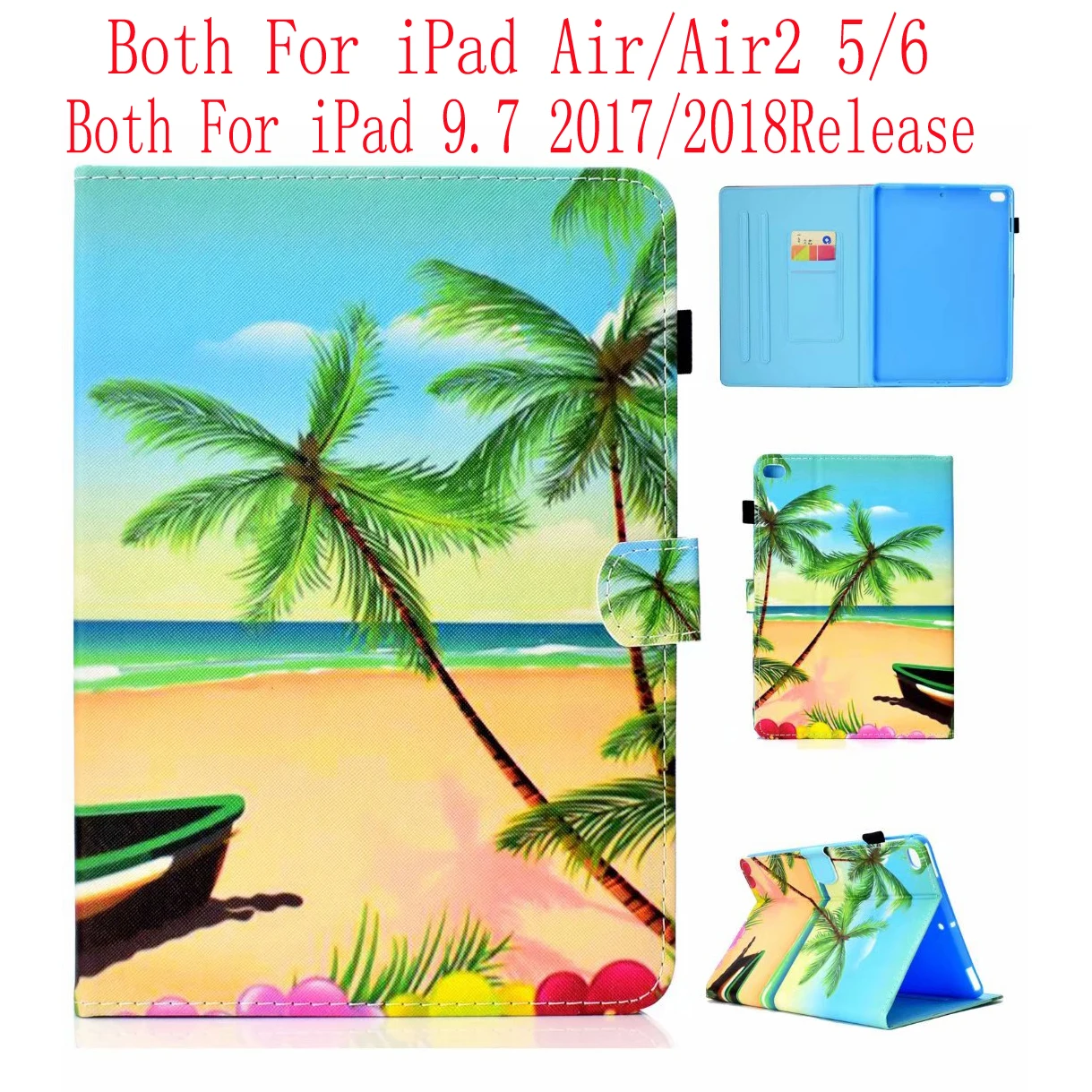 Fundas для IPad Air 2 чехол 9 7 дюймов 2017 2018 релиз кожа Смарт Kickstand Ipad 5 6 Чехол книжка с авто