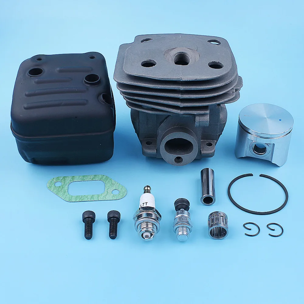 Silenciador de Escape para Motosserra Peças de Rolamento Cilindro Grande Bore Husqvarna 357xp 359 357 xp Nikasil Revestido Top Final Silenciador 47mm Kit