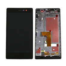 For Huawei Ascend P7 Touch Screen+ LCD Display Assembly Frame replacement For Wholesale Price Black