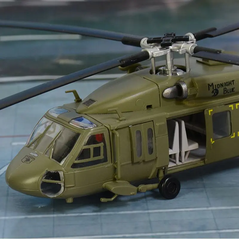 1: 72 UH-60 черный ястреб UH-60A вертолет предварительно построенный хобби Коллекционная готовая пластиковая модель самолета