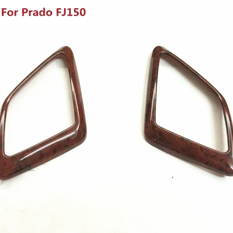 

Wood Paint Front Inner Loudspeaker Frame Cover Trim Interior Mouldings For Toyota Land Cruiser Prado FJ150 2014 2015