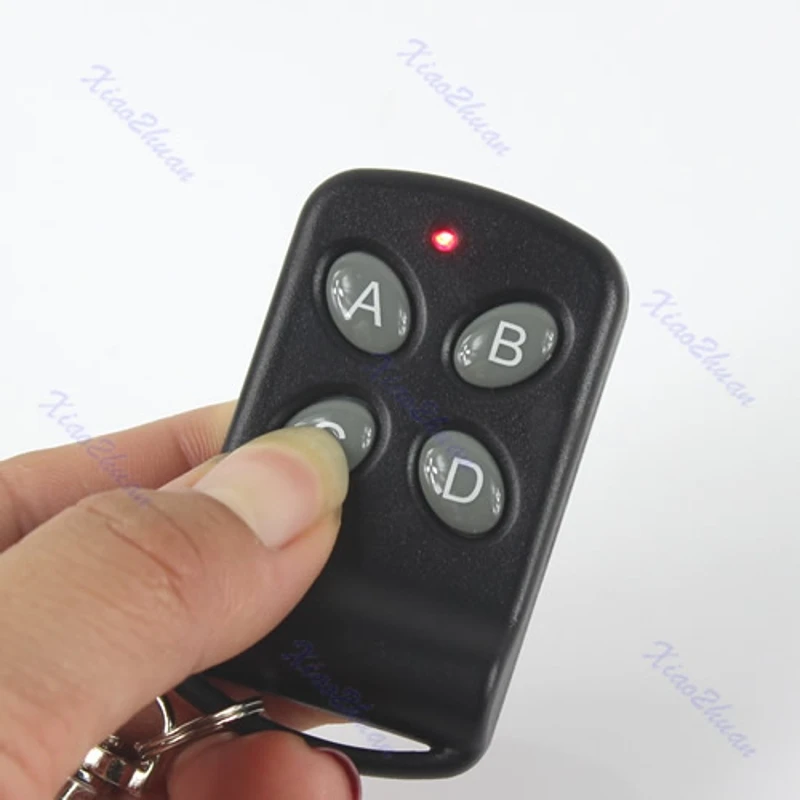 

OOTDTY New 315MHz 200M 4 Buttons Wireless Remote Control Controller Keychain Black