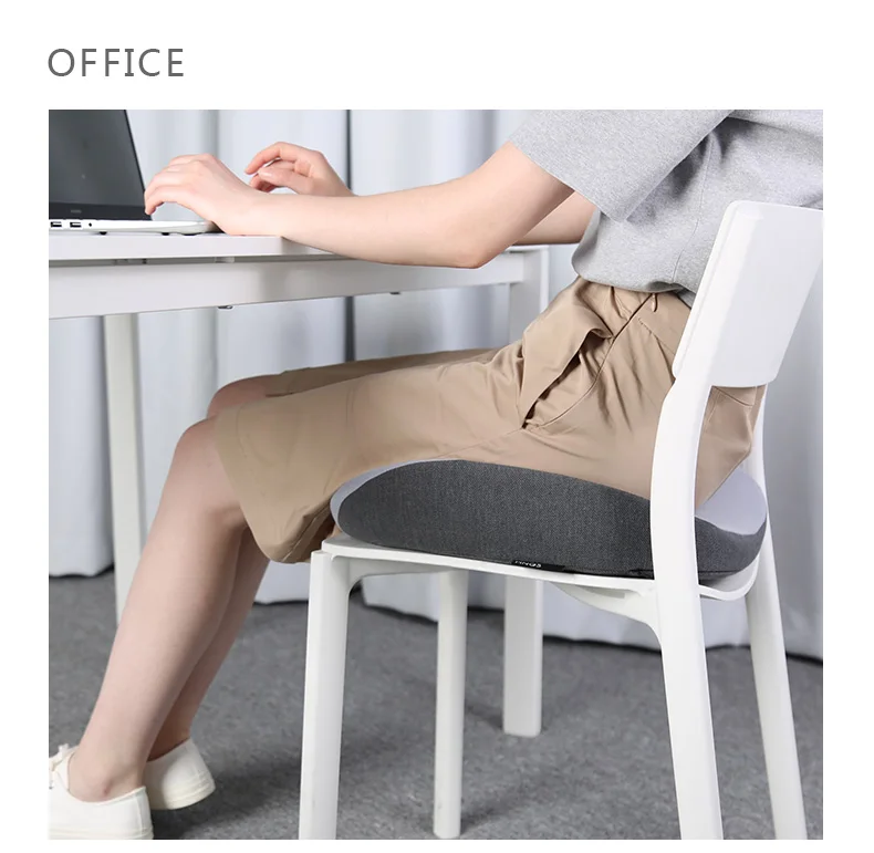 Hnos Подушка классная дышащая офисная Подушка на стул с эффектом памяти хвост позвонка декомпрессионная Красивая Подушка на стул для студентов
