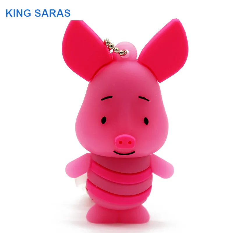 KING SARAS 64 ГБ 4 ГБ 8 ГБ 16 ГБ 32 ГБ Милая Маленькая свинья cub tiger модель usb флэш-накопитель usb 2,0 флешка