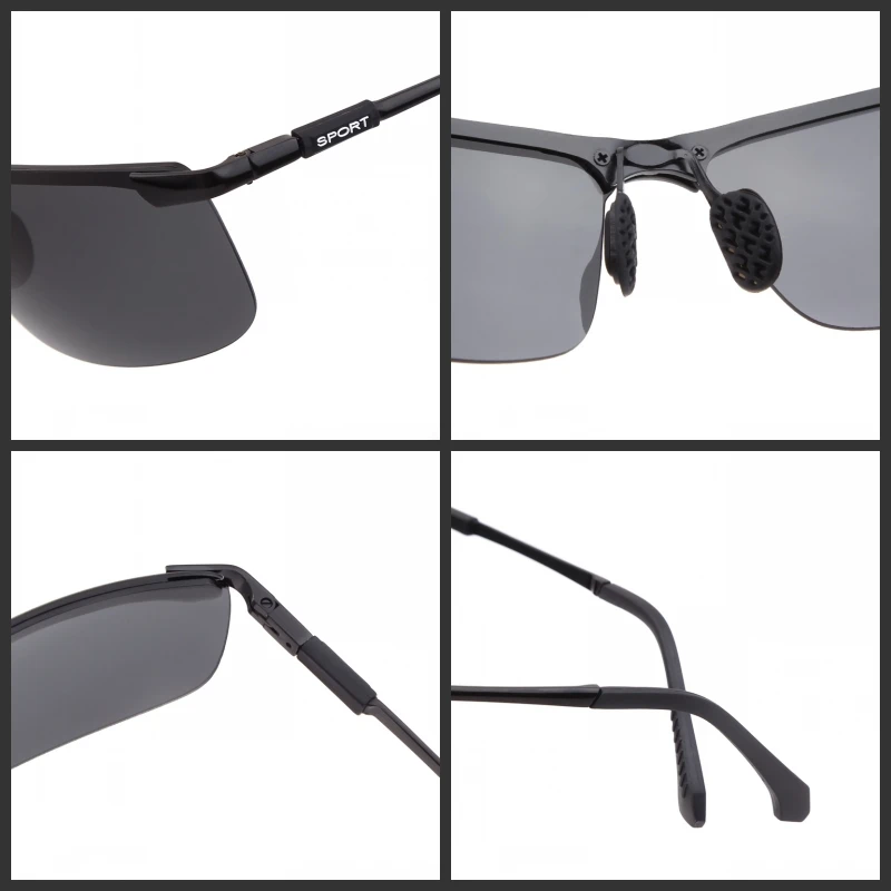 Классические фотохромные солнцезащитные очки для вождения, мужские Поляризованные светящиеся солнцезащитные очки хамелеон, мужские очки с антибликовым покрытием UV400