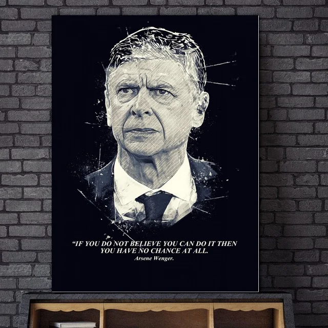 

ARSENE WENGER Art Canvas Poster Home Decor 12x18 24x36inch