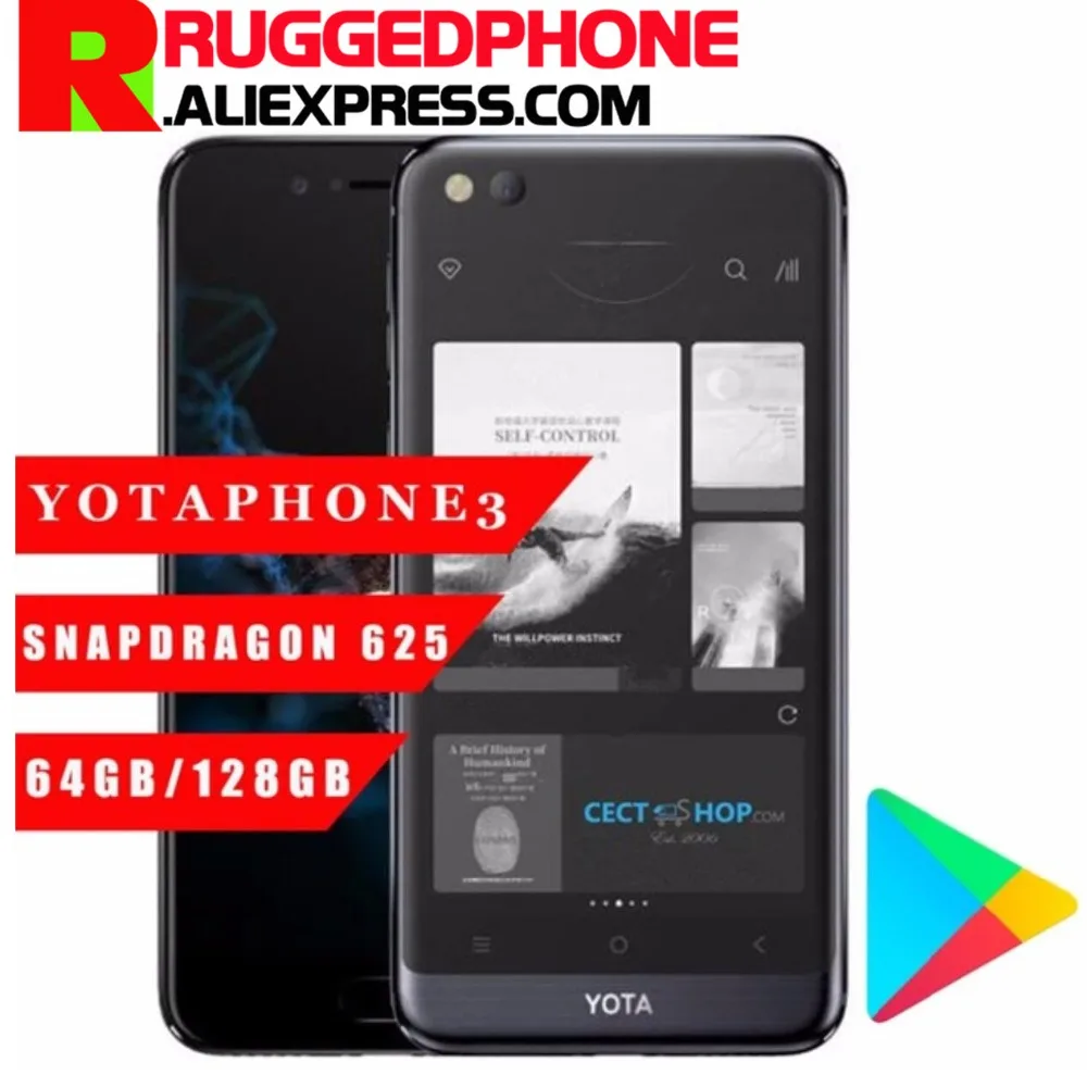 

Yota 3 Yota3 Yotaphone 3 4G Octa Core 4G+64G Android 7.1 Dual Screen 5.5" FHD screen 5.2" Touch E-ink Snapdragon Smart phone