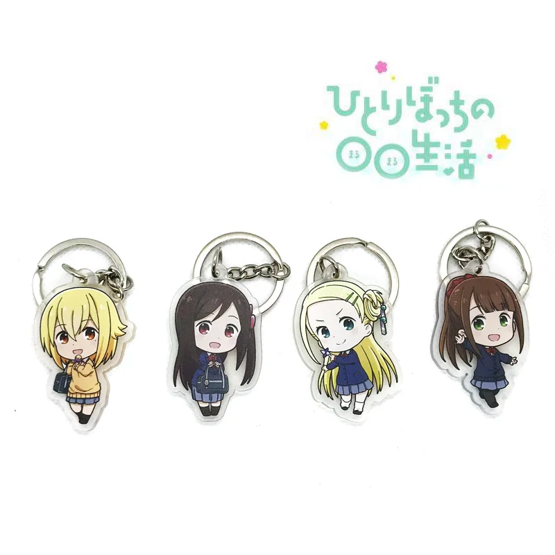 

New Anime Hitori Bocchi no Marumaru Seikatsu Sunao Nako Hitori Bocchi Cosplay Acrylic Keychain Keyring Bag Pendant Gifts