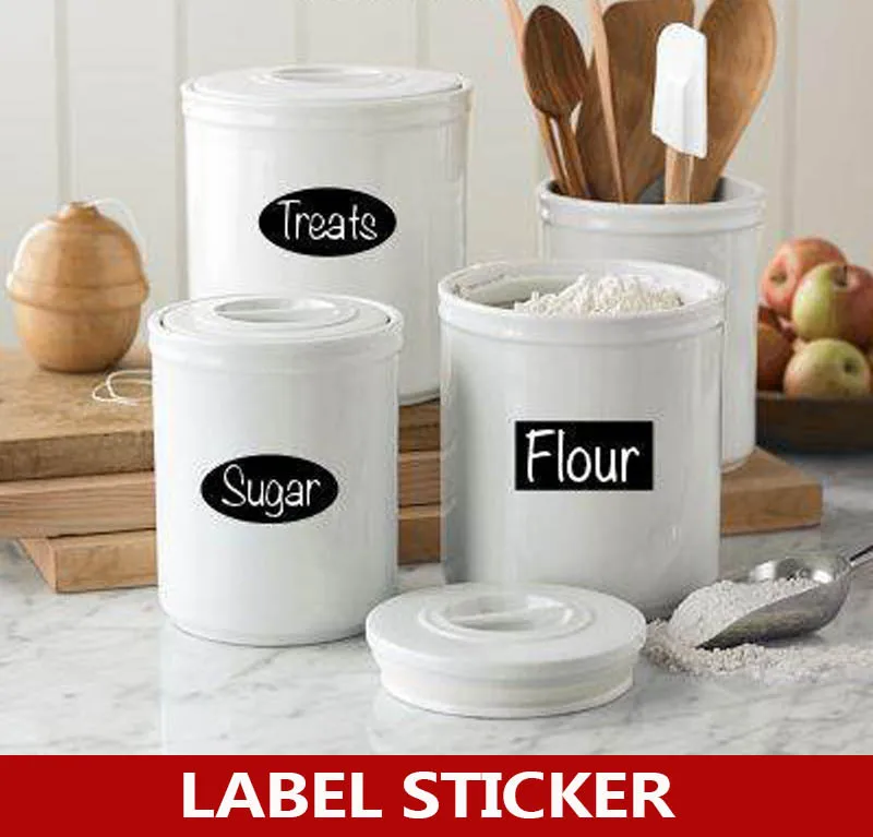 400pcs / lot , Vinyl chalkboard label sticker for labeling jars , mini