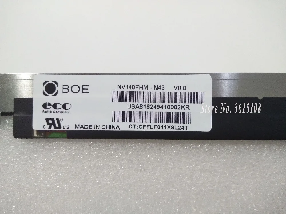 1080p Full HD 14 0 &quotIPS ЖК экран NV140FHM N43 для DELL D/PN 06J1Y3 00MRG6 72% NTSC замена панели|ЖК-экран